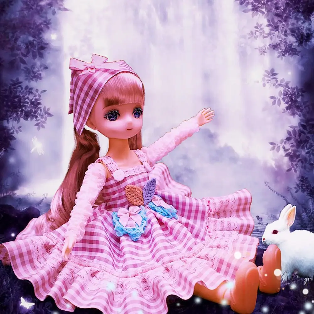 

Dressing Doll Spherical Joint 32cm Bjd Doll Dress Up with Clothes 1/6 Bjd Dolls Cute Colorful Hinged Doll Girls Gifts