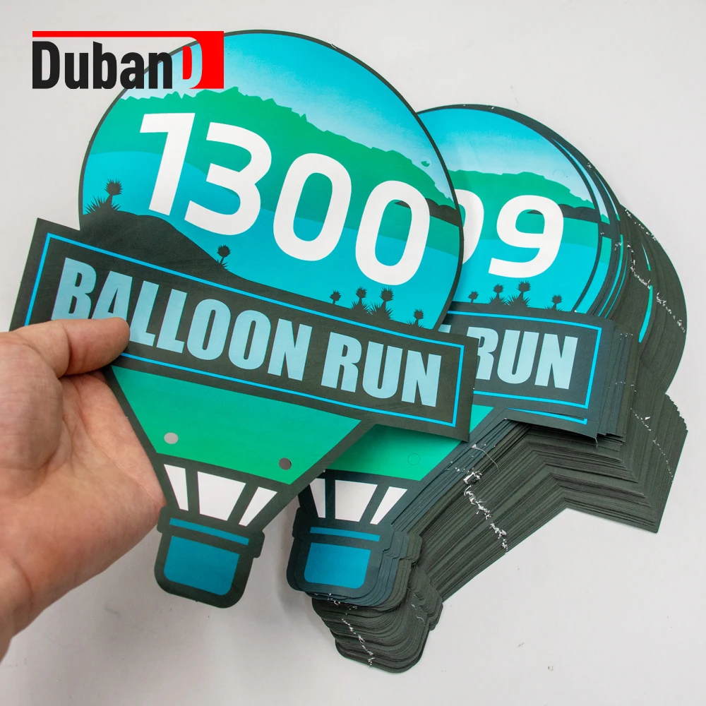 240*160mm タイベック マラソンラン ランニングナンバー カスタム、100枚 防水個別包装、別れのピン付き、イベント活動用