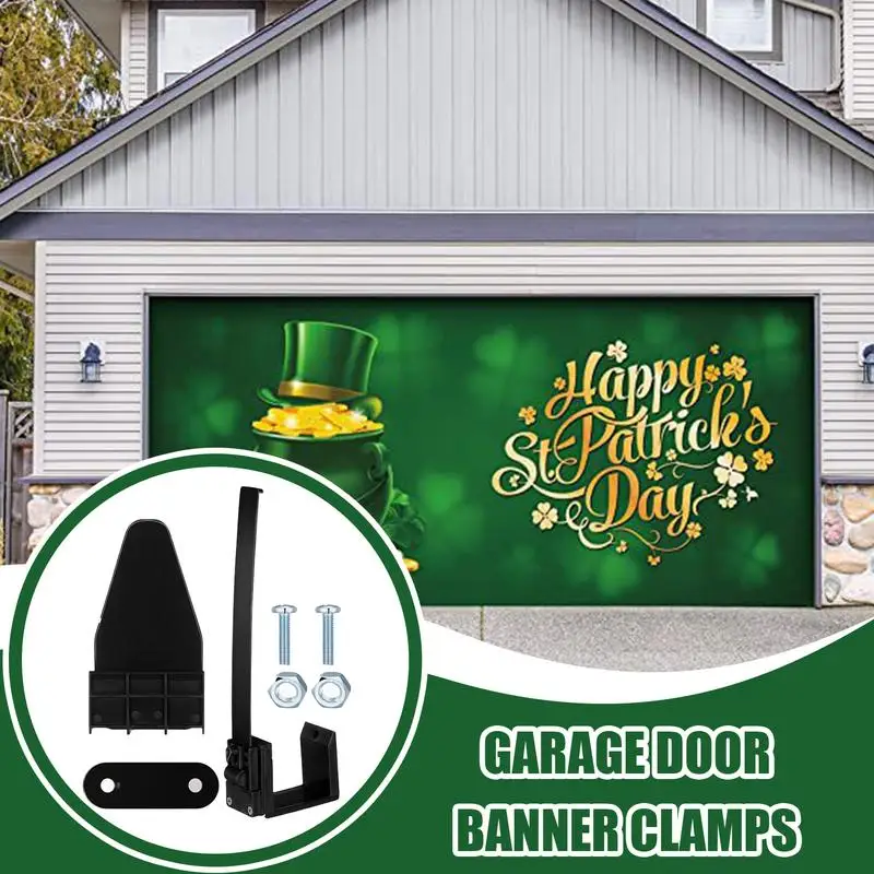 Christmas Garage Door Banner Clamps Efficient Banner Clamps Installation Kit Long Lasting Installation Accessories Banner Clips