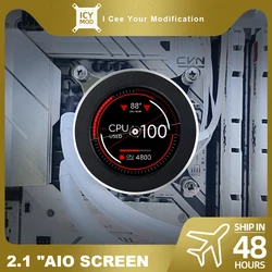 2.1 Inch Rond Scherm DIY Die 120/240/360 Waterkoeling PC CPU AIO IPS Dynamische Display Temperatuur Cirkel Monitor