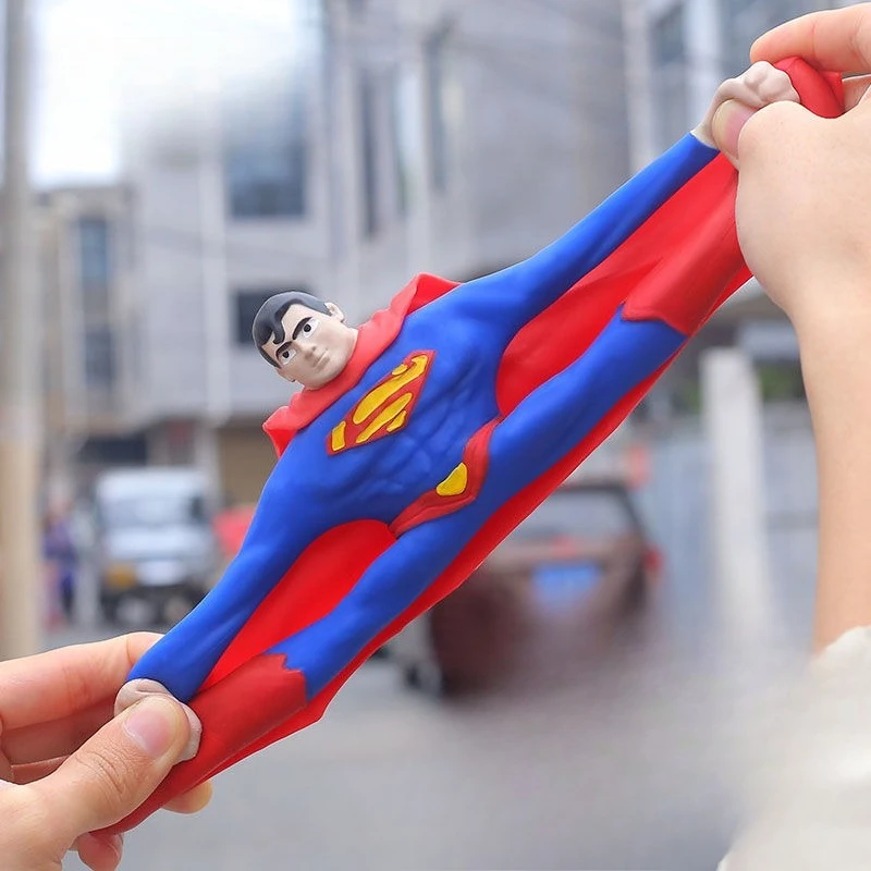DC Justice League Cartoon Anime Superman Wonder Woman Joker Stretching Figure Unzip Soft Glue Model Student Gift Wholesale