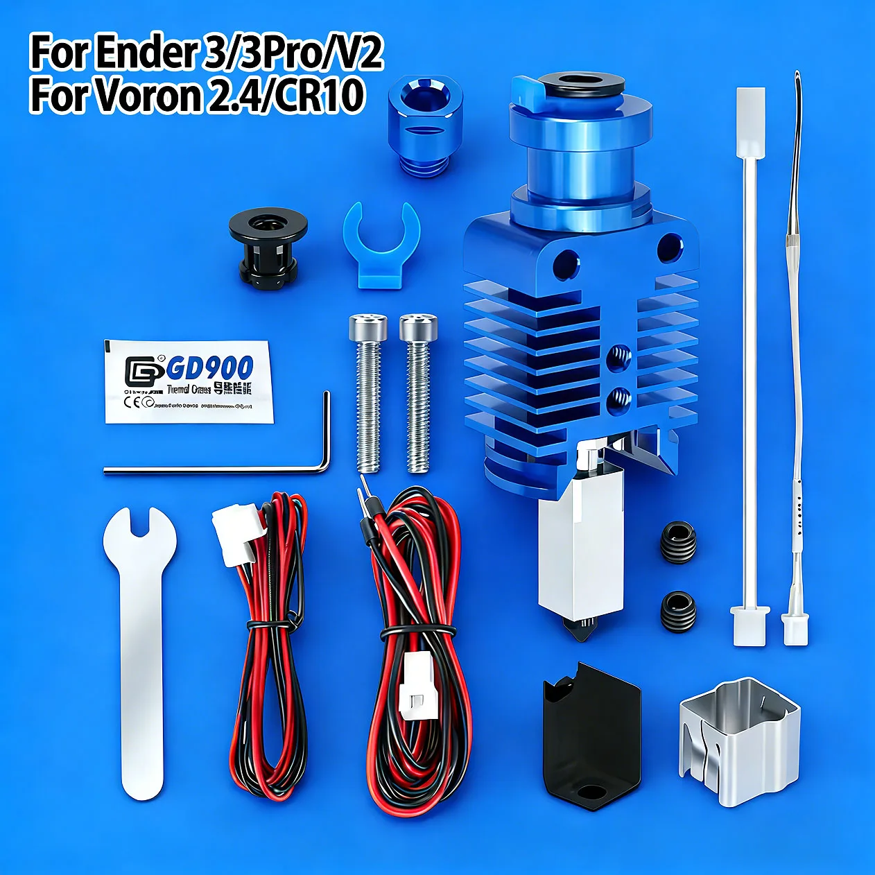 

TZ E3 2.0 High Speed Print Head Upgrade Hotend Kit for Ender 3 CR10 VORON 2.4 - Hi-End Extruder J-Head for Ender 3 V2 CR10