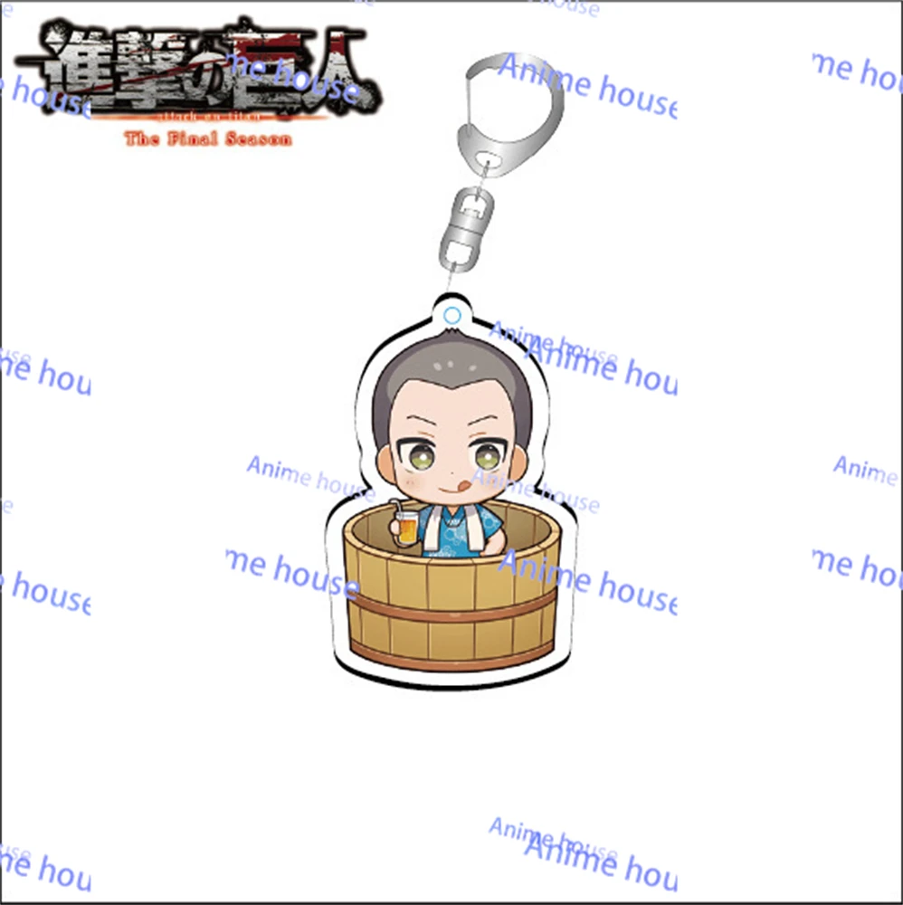 Eren Jaeger Mikasa·Ackerman Armin Attack Titan Arlert Acrylic Key Chains Anime Peripherals Pendant Cosplay Props Kids Gifts Toys