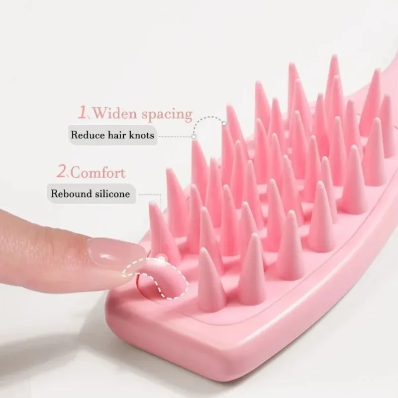 Shampoo Brush Scalp Massage Brush Hair Washing Comb Long Handle Head Massager Bath Exfoliating Body Scrubber Hair Care