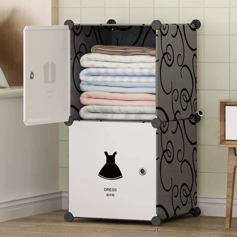 Home Furniture Wardrobe System Minimalist Storage Muebles Bedroom Cube Closet Organizer Partitions Plastic Partitions Organizer