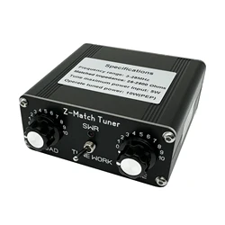 チューナー付き手動アンテナ,zマッチ,qrp,3-28 MHz,新品,2024