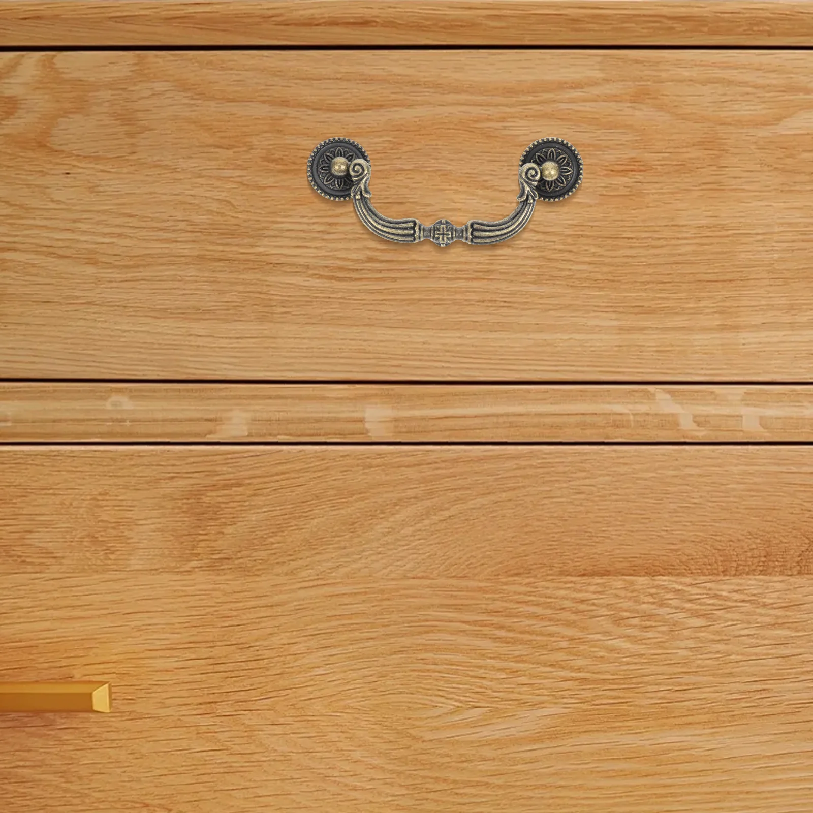 

2Pcs Classic Drawer Pulls Vintage Style Cabinet Wardrobe Furniture Knobs Selected Materials Comfort Grip Elegant Home Decor