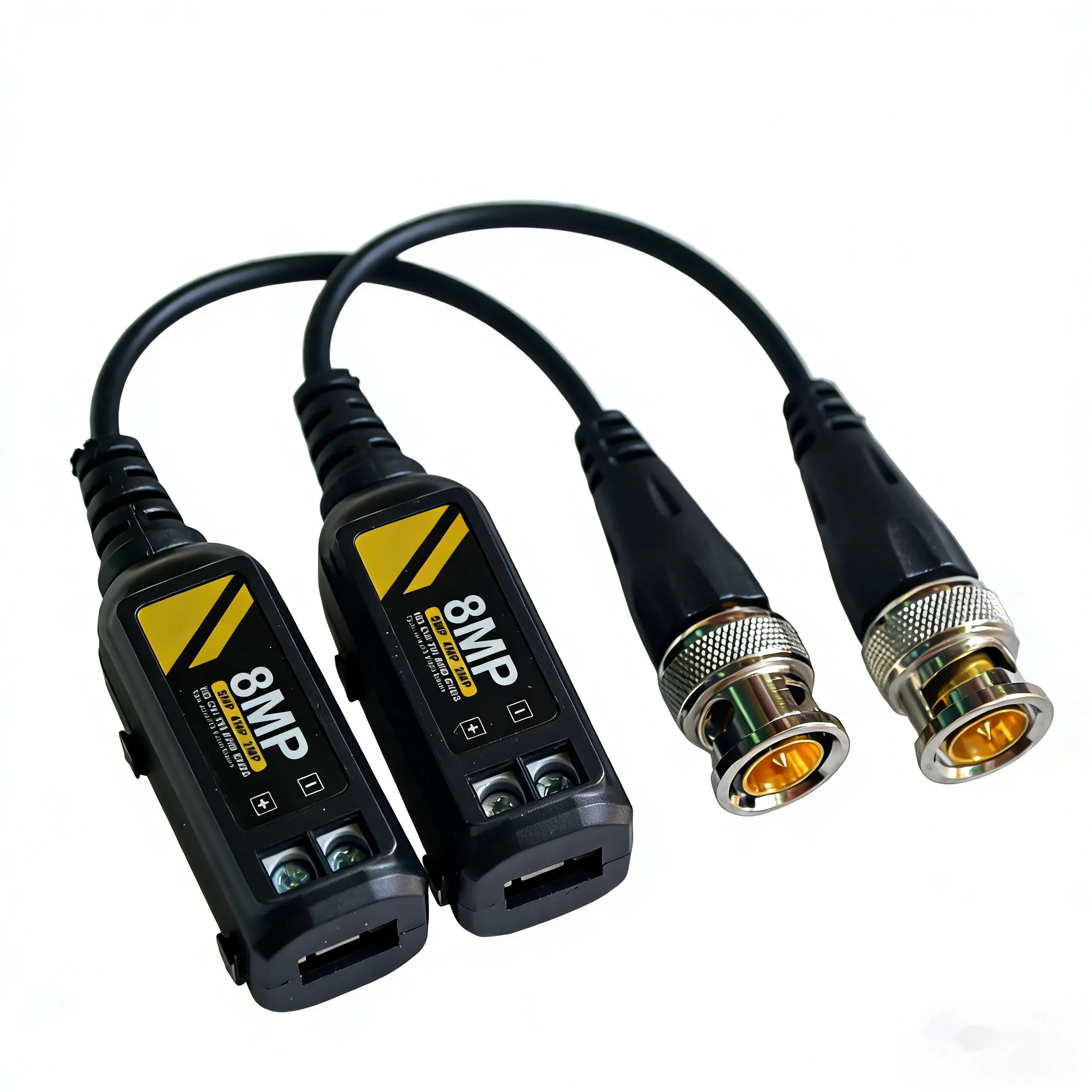CCTV Passive HD 8MP 4K BNC Video Balun Passive Twisted Pair Transmitter Surveillance Camera Connector