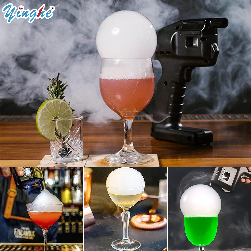 

Kitchen Smoker Smoke Gun, USB Cocktail Gun Bubble Smoking Gun Smoker Machine, Handheld Cold Smoking Smoker for Making Bubbles