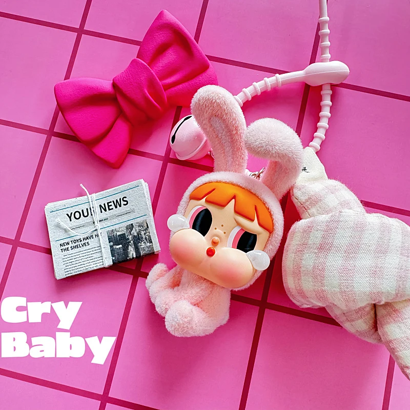 Genuine Crybaby Flying Little Police Officer Handmade Keychain Phone Chain Bag Pendant Girl'S Best Friend'S Birthday Present