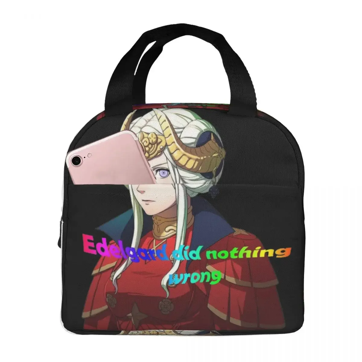 

Edelgard Did Nothing Wrong Ланч-боксы Водонепроницаемый изолированный холст-холодильник с эмблемой огня Три дома Термальная сумка для холодной еды для пикника