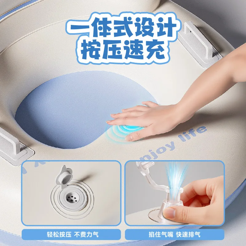 Winter pvc inflatable ski ring children's outdoor inflatable thickened ski mat