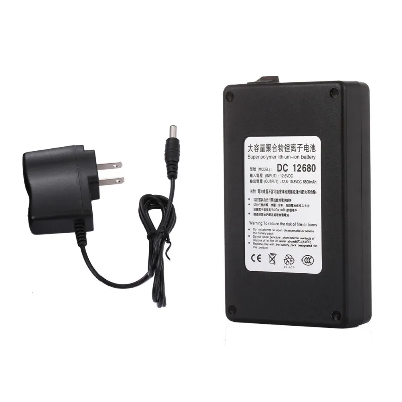 

DC 12V 6800mAh Rechargeable Li-Ion Battery Pack DC 12680 for CCTV