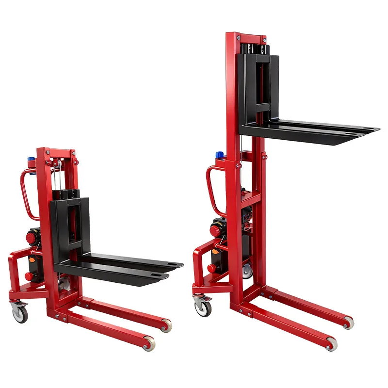 CX Electric Micro Forklift Stacker Stage Special Small Stacker Detachable Mini Winch Small Forklift