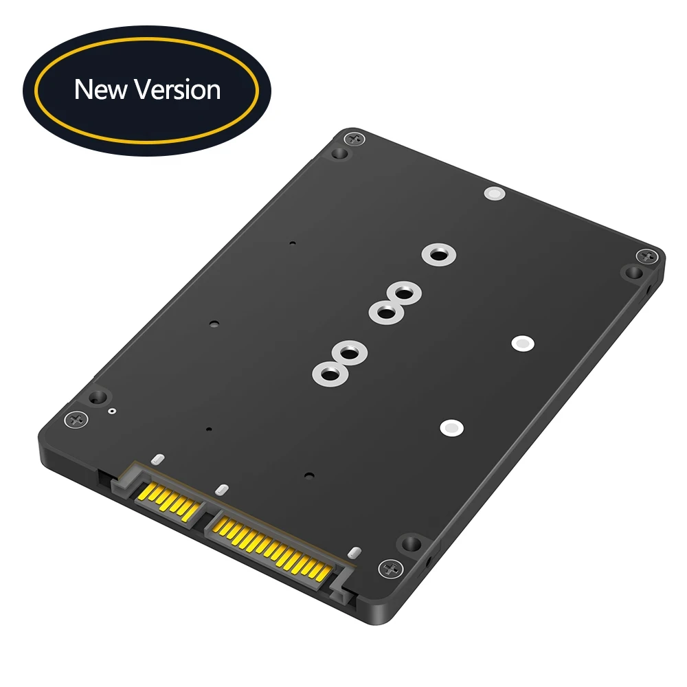 M.2 NGFF key B & mSATA SSD To  2.5 SATA3 Adapter With ABS Enclosure