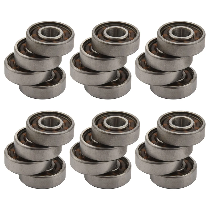 

24Pcs 608 Ceramic Ball Bearing Scooter Bearings High Precision Rating Long Lasting