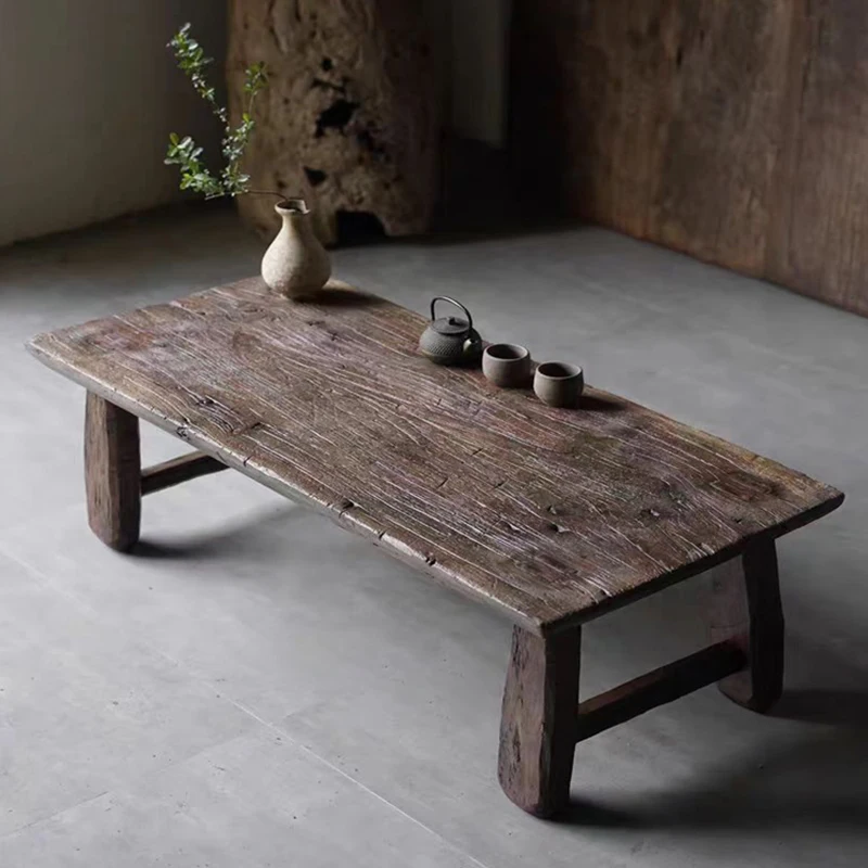Wabi Sabi retro living room old table B & B hotel tea house tatami table