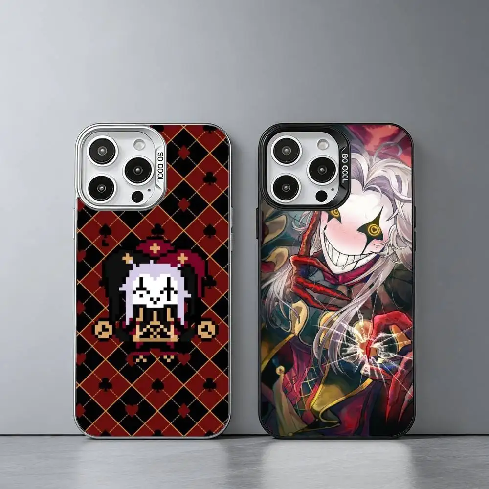 

T-The Freak Circus Pierrot Phone Case For iPhone 17,16,15,14,13,12,11 Plus,Pro Max,XS,Colored silver phone case