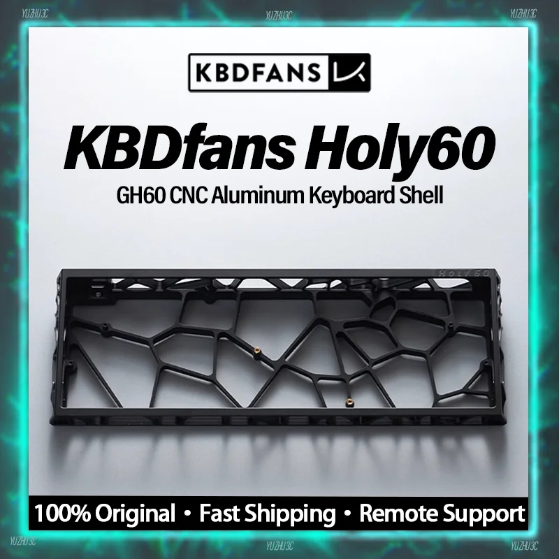 

KBDfans Holy60 Корпус клавиатуры GH60 Wooting 60he Чехол, совместимый с раскладкой GH60 PCB Venom60 Mad60 Алюминиевый анодированный корпус с ЧПУ