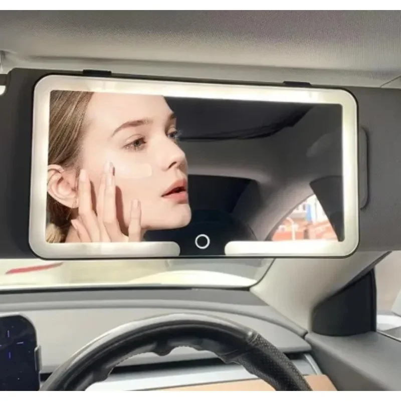 General Motors Car Sunshade High-definition Makeup Mirror with Three Level Adjustment LED Touch Screen Car Interior Accessories