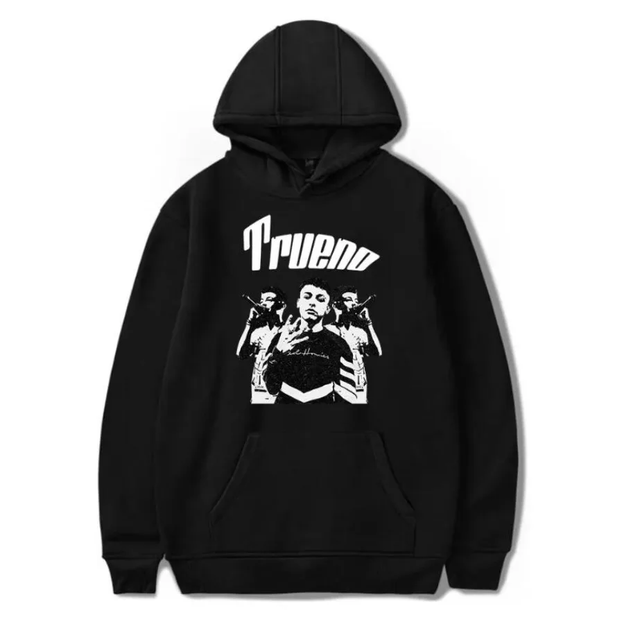 Trueno Merch-moletom com capuz grande para homens e mulheres, moletom Harajuku, streetwear anos 90, jaqueta hip-hop, pulôver de manga comprida