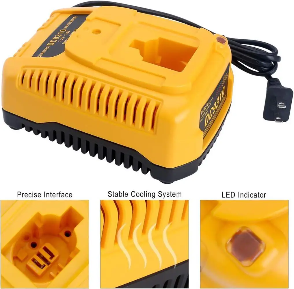 7.2V-18V 2A Ni-MH-Ni-Cd battery charger for DeWALT DC9310 power tool accessories