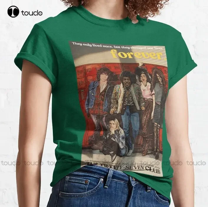27 Club Cult Classic, Legend Classic T-Shirt Shirt For Women Printed Tee Custom Aldult Teen Unisex Digital Printing Tee Shirts