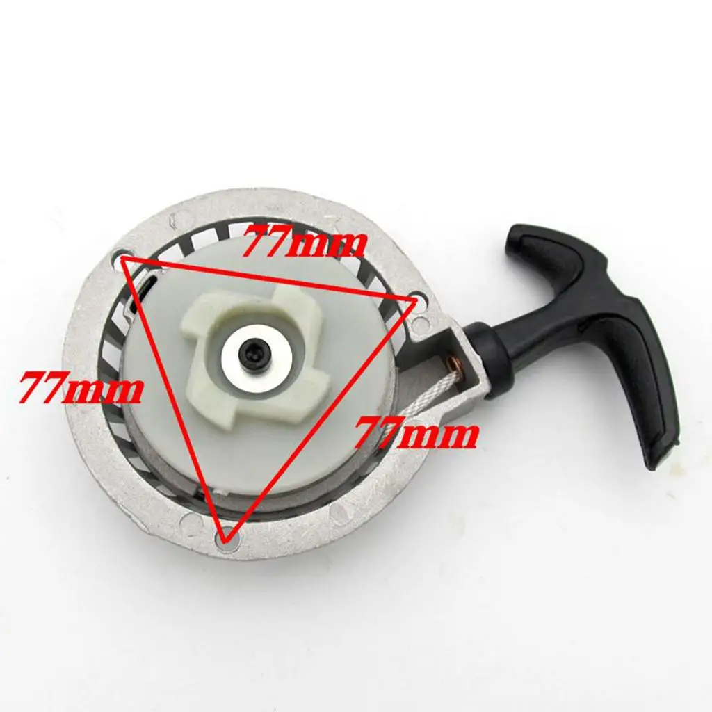 Pull Start Starter Motorcycle Parts Aluminum Recoil Starter for 33cc 49cc ATV Quad Dirt Scooter