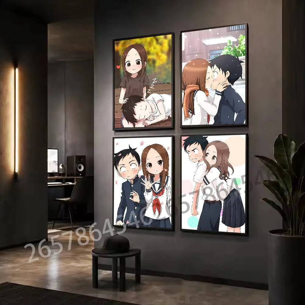 T-Teasing Master Takagi san Wall Art Poster Print Wall Decor for Living Room Bedroom Home Decoration