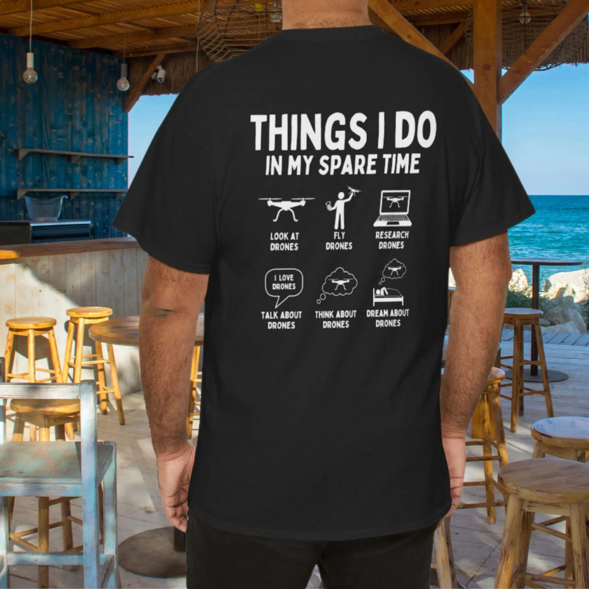 Funny Things I Do in My Spare Time Drone Shirt, Drone Pilot Tshirt, Remote Control Lover Gift, Drone Operator T-Shirt