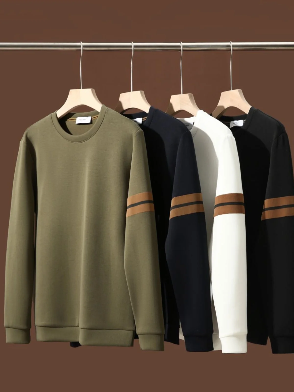 

Мужской свитер Z Home Luxury из шелковистого материала с эффектом двухслойности, осенняя новинка, модный городской стиль