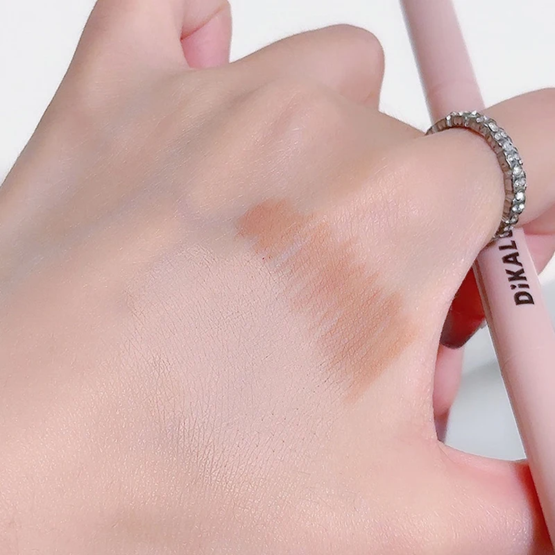 2-in-1 Silkworm Eyeliner And Pink Shimmer Eye Shadow Stick Smudge-Proof Korean-Style Brightening Aegyo Sal Makeup