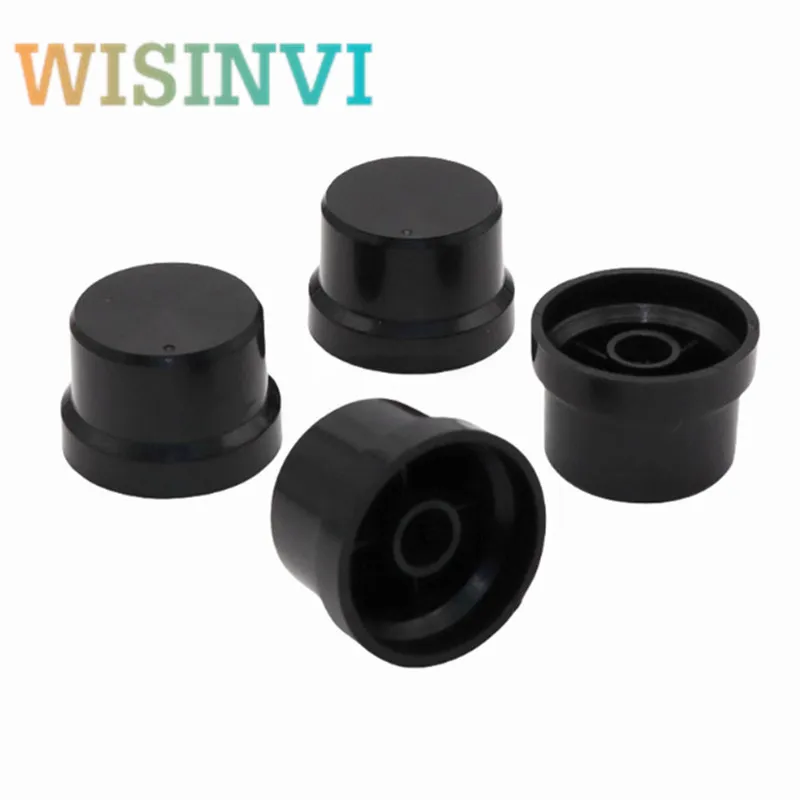5pcs 24.5X17mm Slotted Shaft Potentiometer knob Potentiometer adjustment knob Amplifier volume knob cap inner Hole 6MM