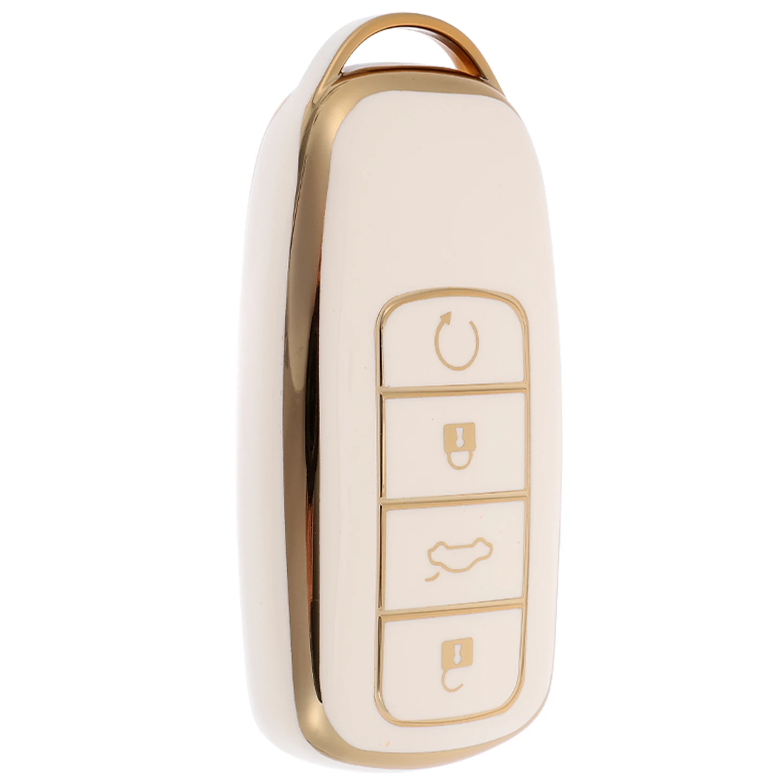 

TPU Car Key Shell Cover Protector for Remote Control Case White Chery C11J Key Fob Holder Splashproof Dirtproof Durable Soft