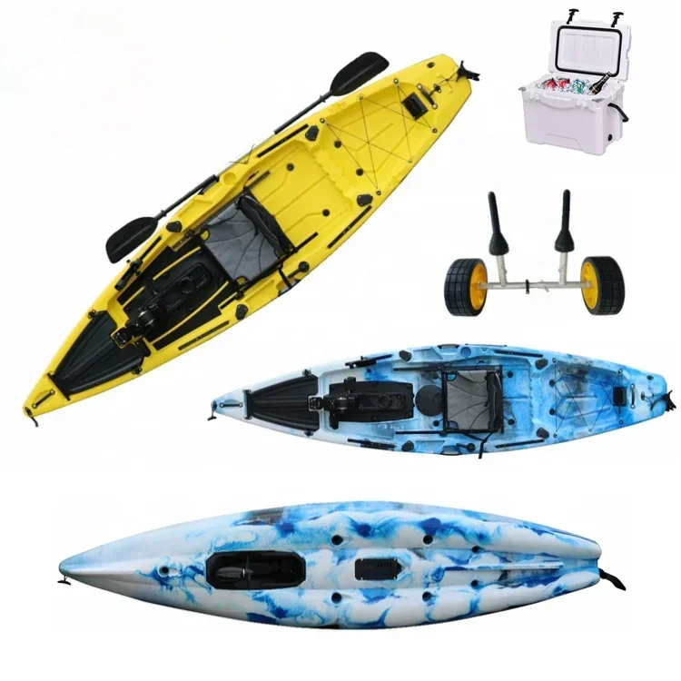 

-Vicking Fishing Kayak 12ft New Kayak De Pesc Con Pedal Foot 2 Person Pedal Drive Kayak Fishing
