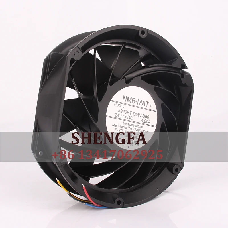 

NMB-MAT7 Case Fan 5920FT-D5W-B60 DC24V 4.8A High Airflow Inverter Cooling Fan 172*150*50MM