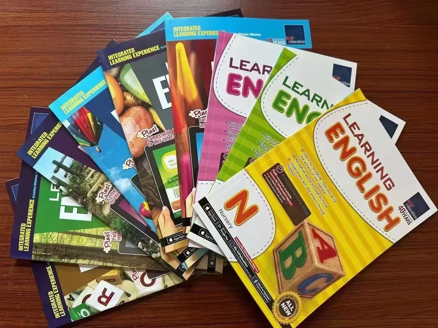

9 Books/Set New Primary School Grade 1-6 English Teaching Supplement Singapore English Workbook Learning English Hot TextbookBoo