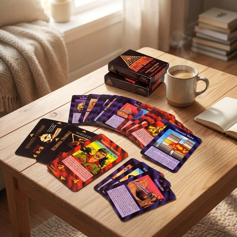 

110pcs Illuminati 1995 Edition English Version collection card Friends gathering tabletop game Peripheral Holiday Gift