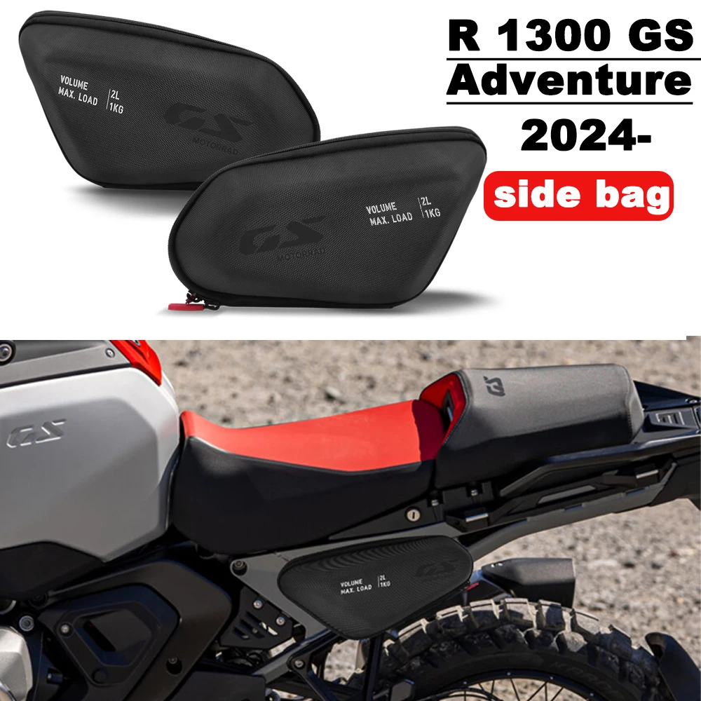 

For BMW R1300GS Adventure R 1300 GSA ADV 2024 2025 Motorcycle Side Frame Bag Storage Package Bags Waterproof Bag