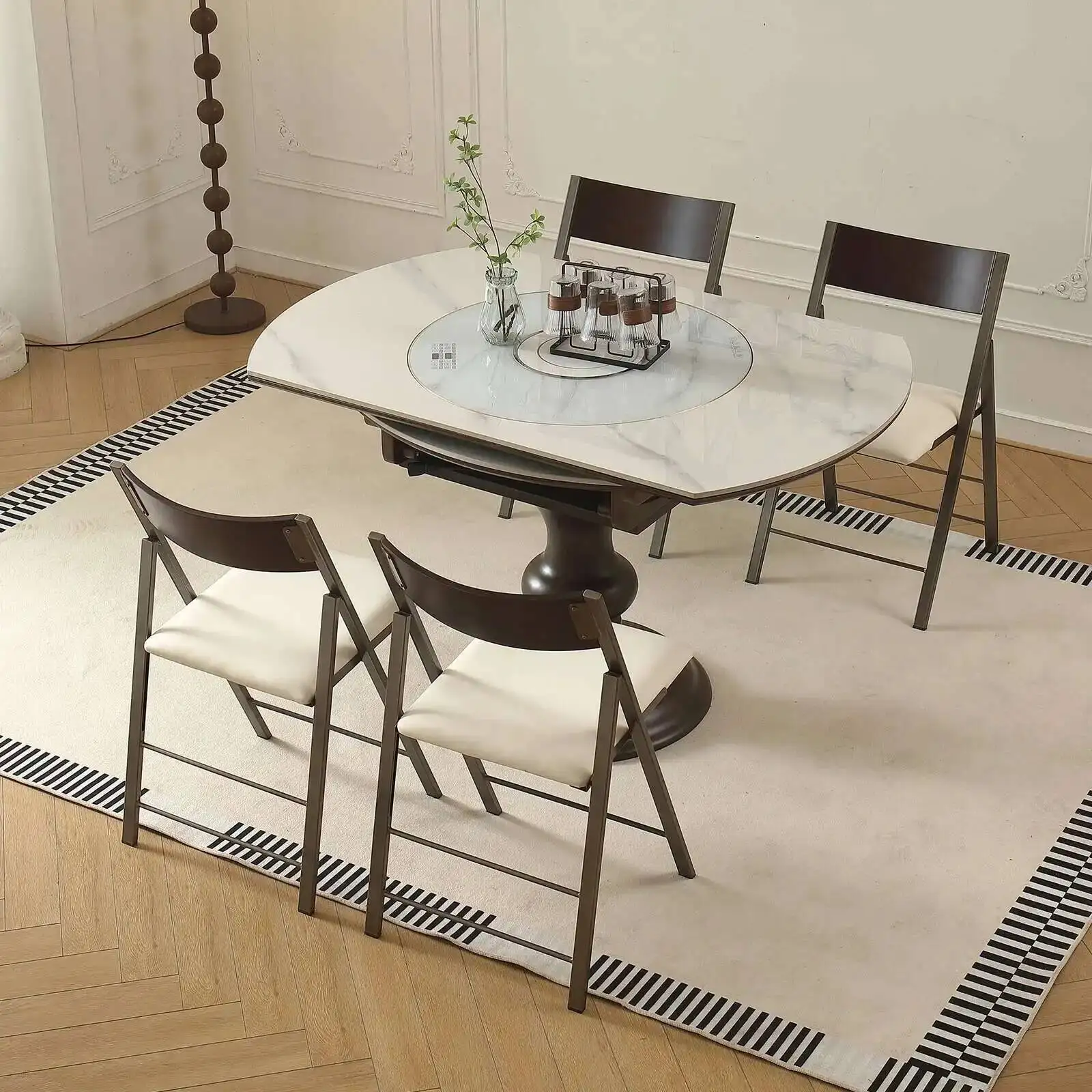 

Suitable Folding Space Saving Iron Dining Chair for Home Office Event Party 198LB Weight Capacity 2 Chairs