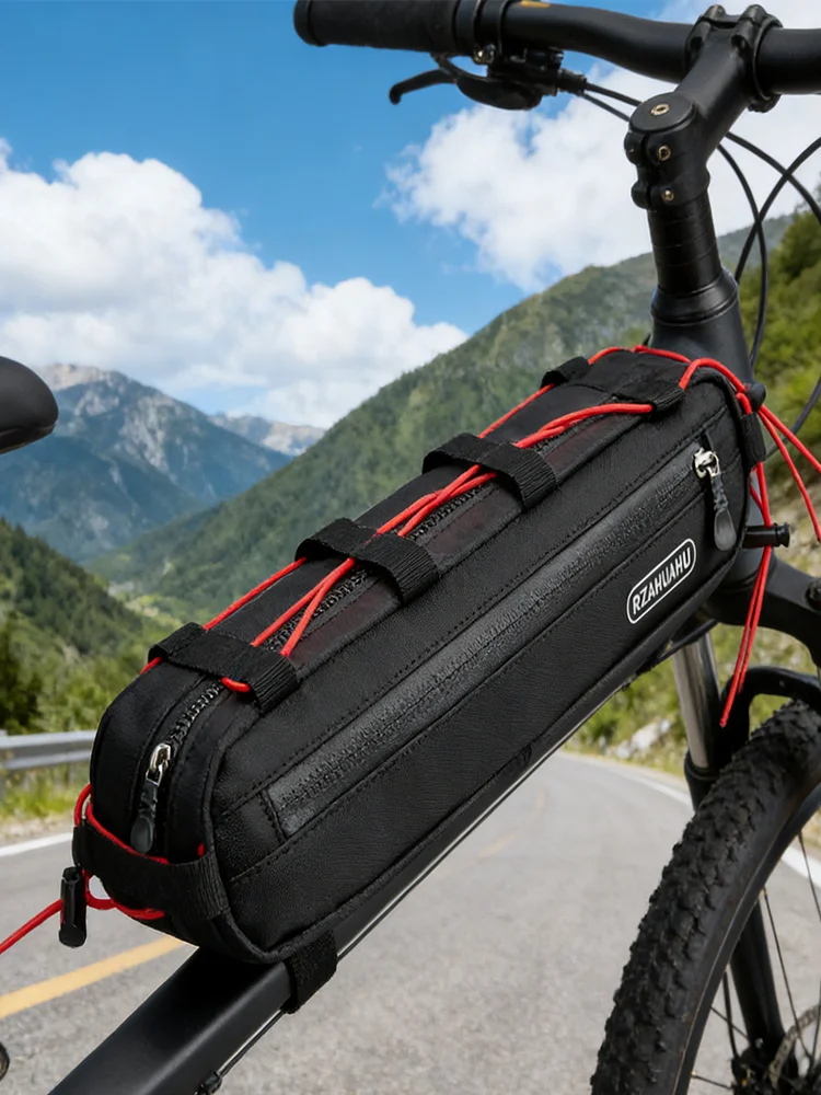 AliExpress WRELS Outdoor Bicycle Bag Waterproof Large Capacity Lightweight Cycling Bike Bag Bicycle Easy Installation Front Tube Frame Bag