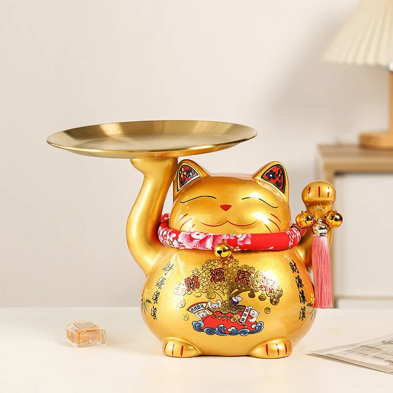 

HYS Полка-органайзер для ключей «Счастливый кот» для прихожей, декоративная полка для обуви у входной двери, украшение для дома, подарки на новоселье