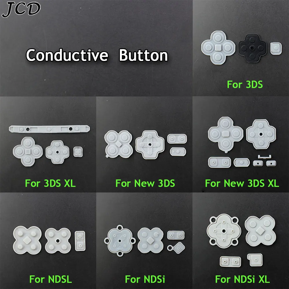 JCD Replacement Rubber Conductive Button Pad Keypad For Xbox 360 One SNES NGC Wii PAD NES N64 For New 3DS XL LL NDSL NDSi XL LL