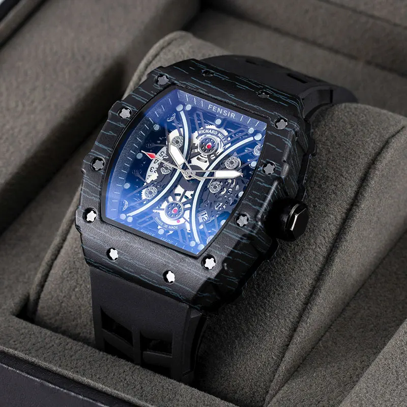 New Barrel-Shaped Men's Watch, Fashionable, Business Casual, Versatile, Stylish, Cool, with Calendar, Quartz Watch for Male Students, European, American, Japanese, and Korean Style, Suitable for Various Occasions, the Best Gift for Him