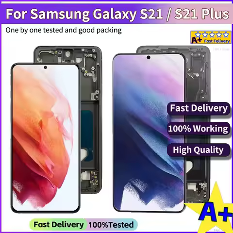Super OLED TFT Display LCD For SAMSUNG Galaxy S21 G991 G990B/DS Touch Screen Display S21 Plus G996 Digitizer Replacement Parts