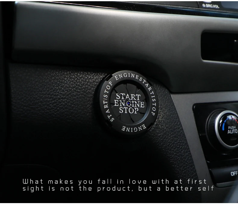Car Interior Modification One-button Start Button Ignition Switch Rotating Cover For Toyota GR Sport Corolla Supra Camry Tacoma