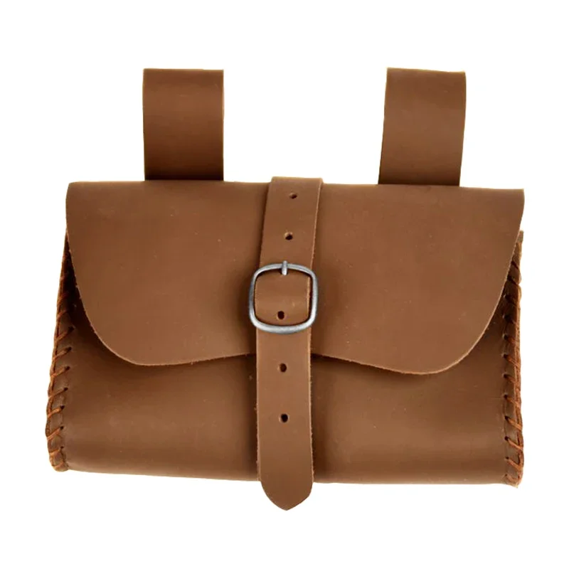 ไวกิ้งยุคกลางกระเป๋า Steampunk เข็มขัดหนังกระเป๋าสตางค์ Renaissance Knight เครื่องแต่งกายอุปกรณ์เสริมสําหรับผู้ชายผู้หญิงคอสเพลย์ Larp