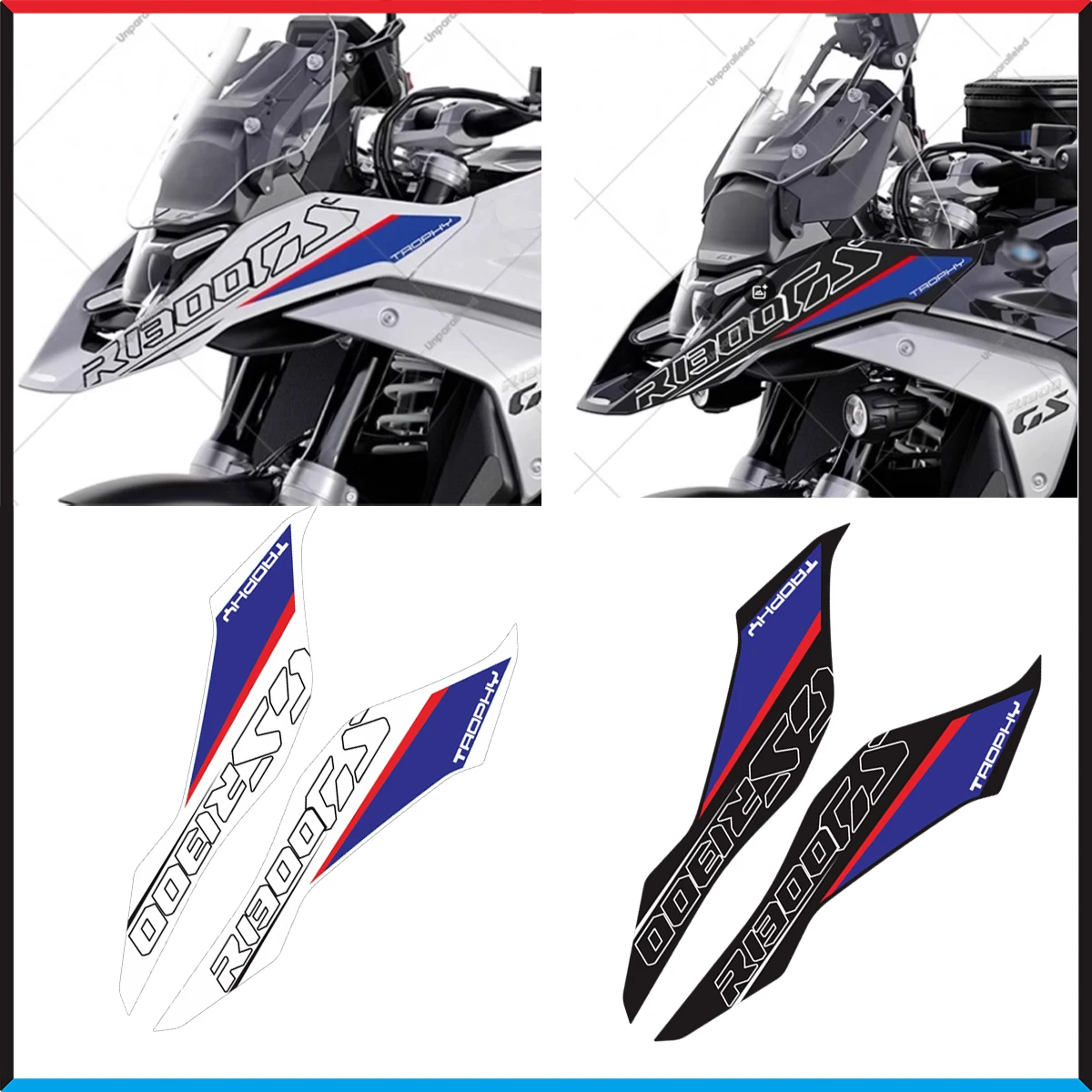 

For R1300GS R 1300 GS R1300 1300GS 2024 Motorcycle Front Fairing Stickers Accessories Waterproof Motorbike Decals Decoration