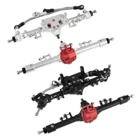 CNC Machined Aluminum Front and Rear Straight Axle for 1/10 RC Crawler Axial SCX10 II 90046 90047 RGT 86100 Parts