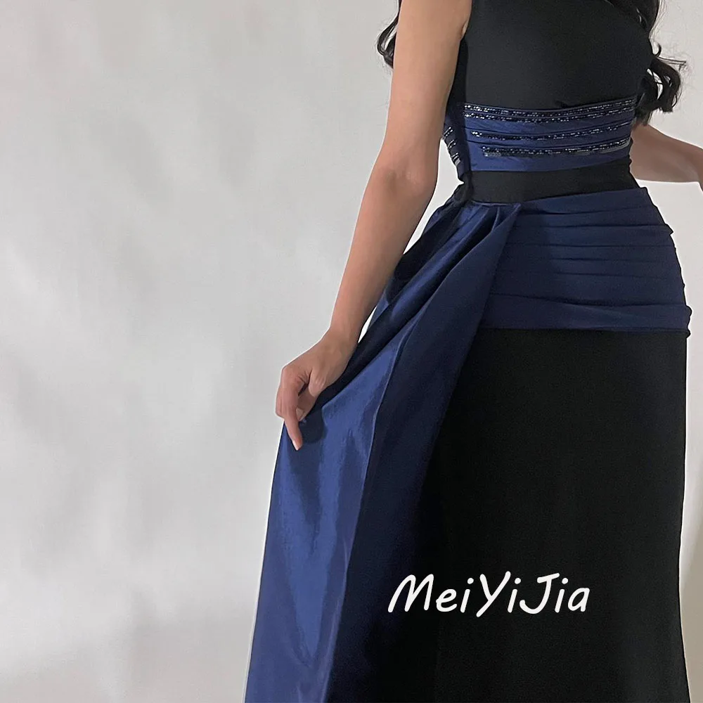 Meiyijia  Evening Dress Mermaid One-shoulder Sleeveless Chiffon Saudi  Arabia  Sexy Evening Birthday Club Outfits Summer 2024